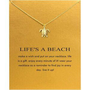 Friendship Anchor Compass Necklace Good Luck Elephant Pendant Chain Necklace